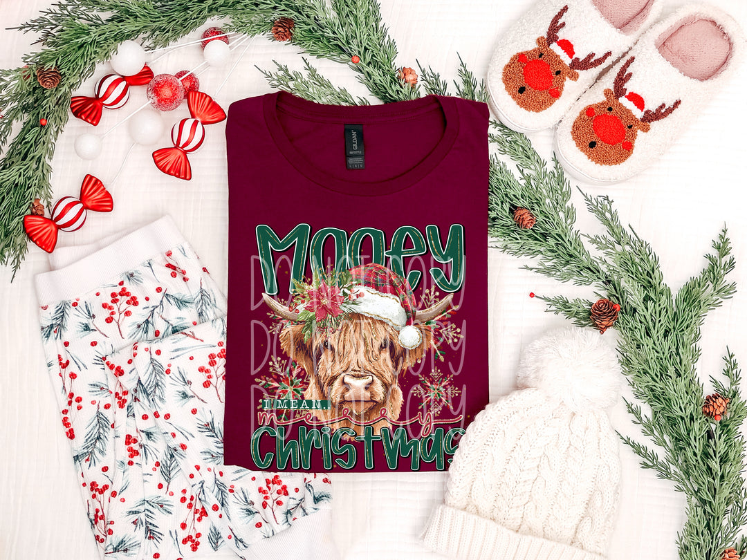 Mooey Christmas DTF Print