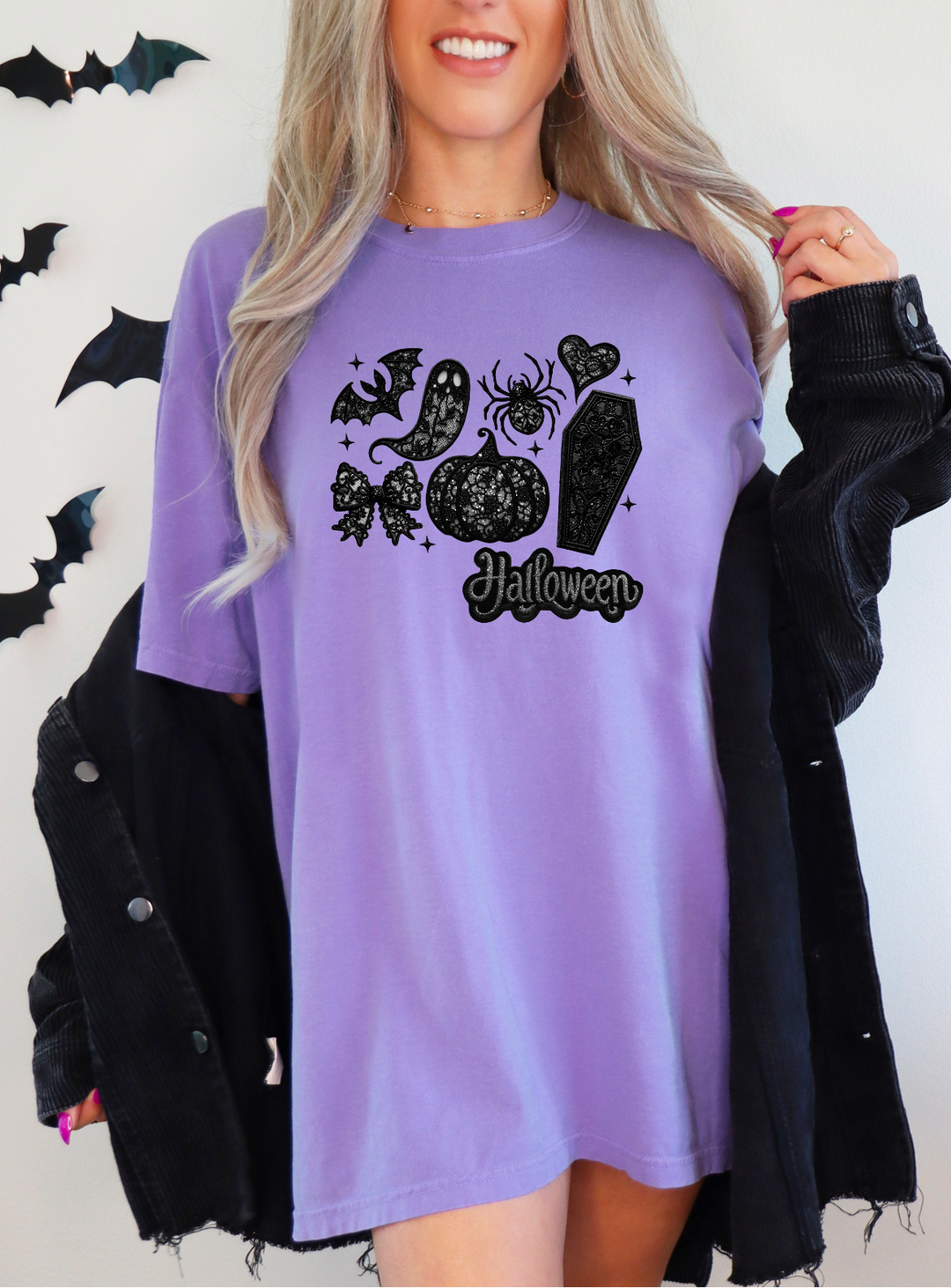 Lace Halloween Collage DTF Print