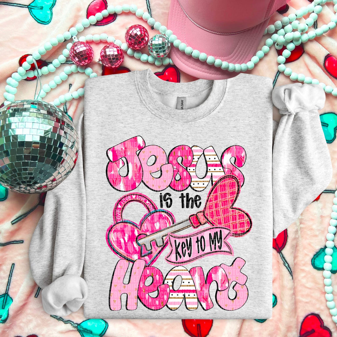 Jesus Is The Key To My Heart DTF Print