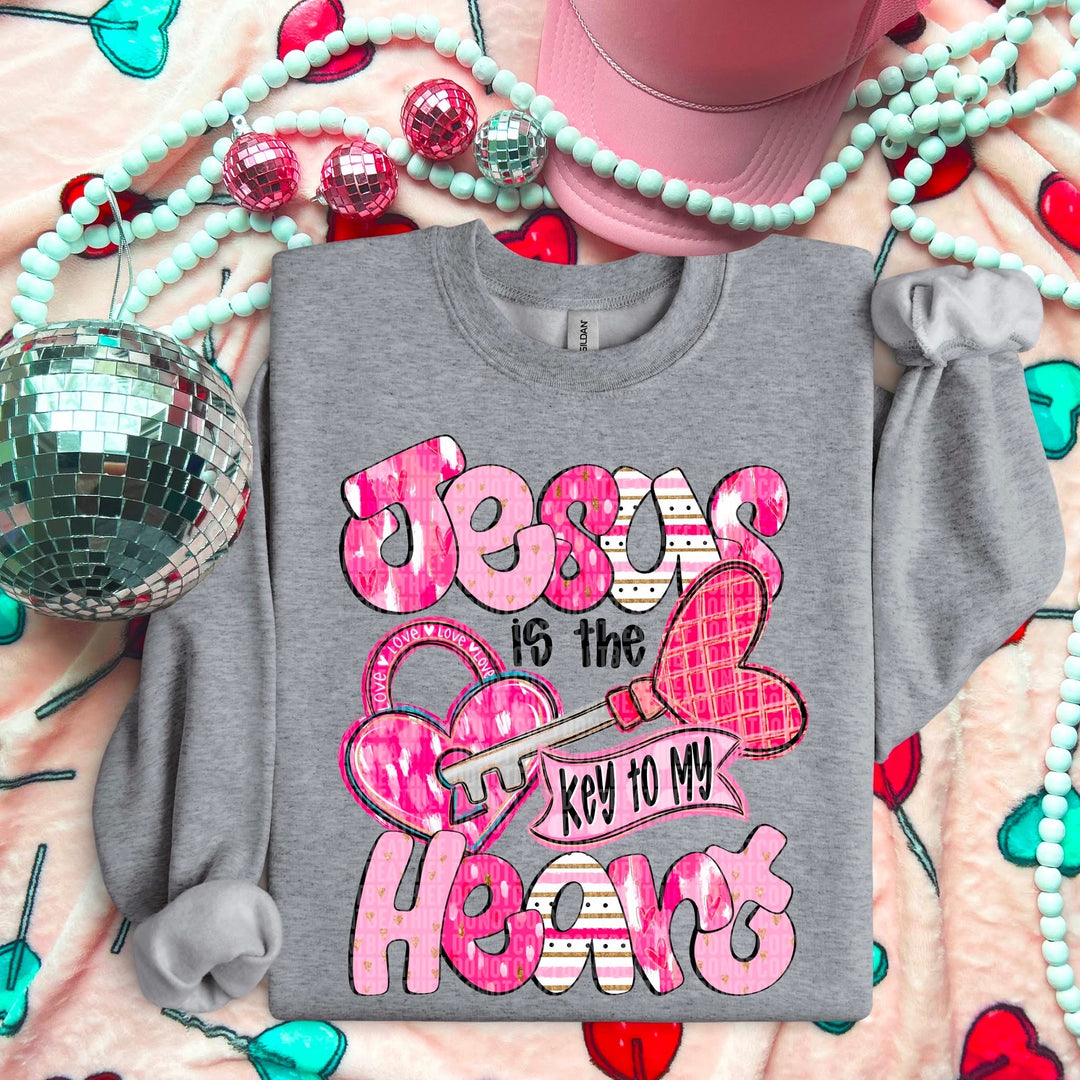 Jesus Is The Key To My Heart DTF Print