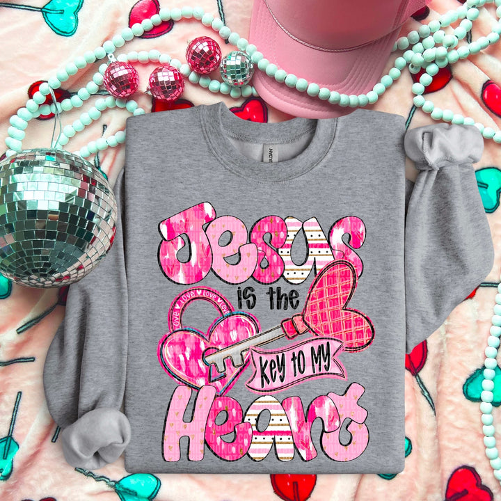 Jesus Is The Key To My Heart DTF Print