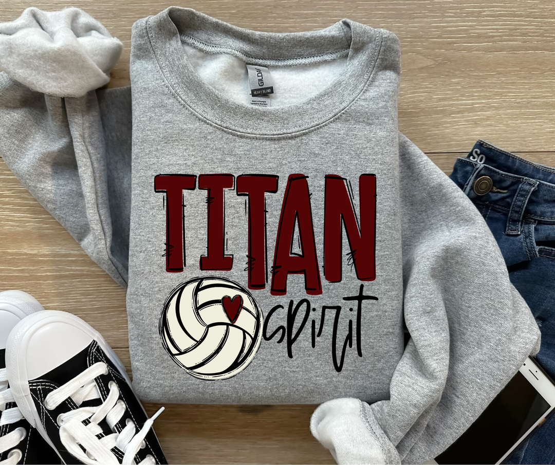 Titan Spirit Volleyball DTF Print