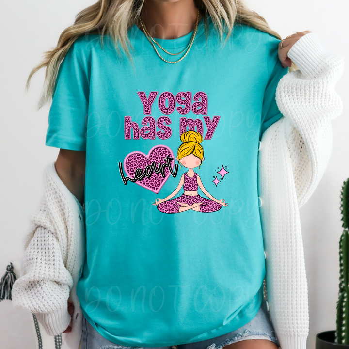 Yoga Has My Heart DTF Print