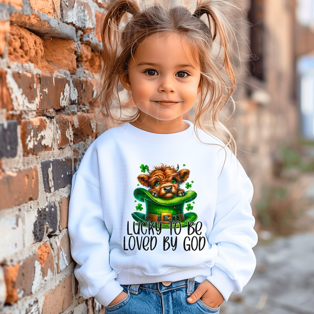 Lucky To Be Loved By God DTF Print