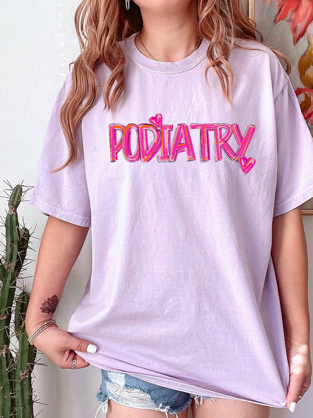 Podiatry Pink DTF Print