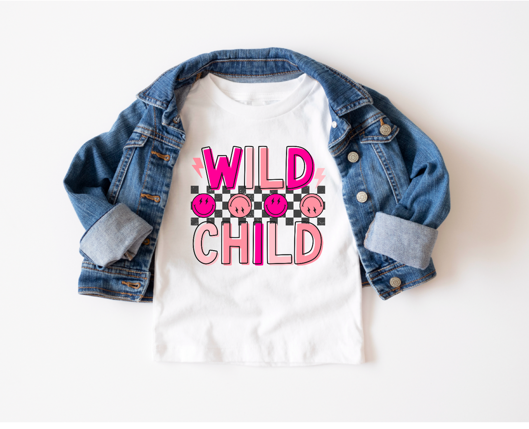 Wild Child Pink DTF Print