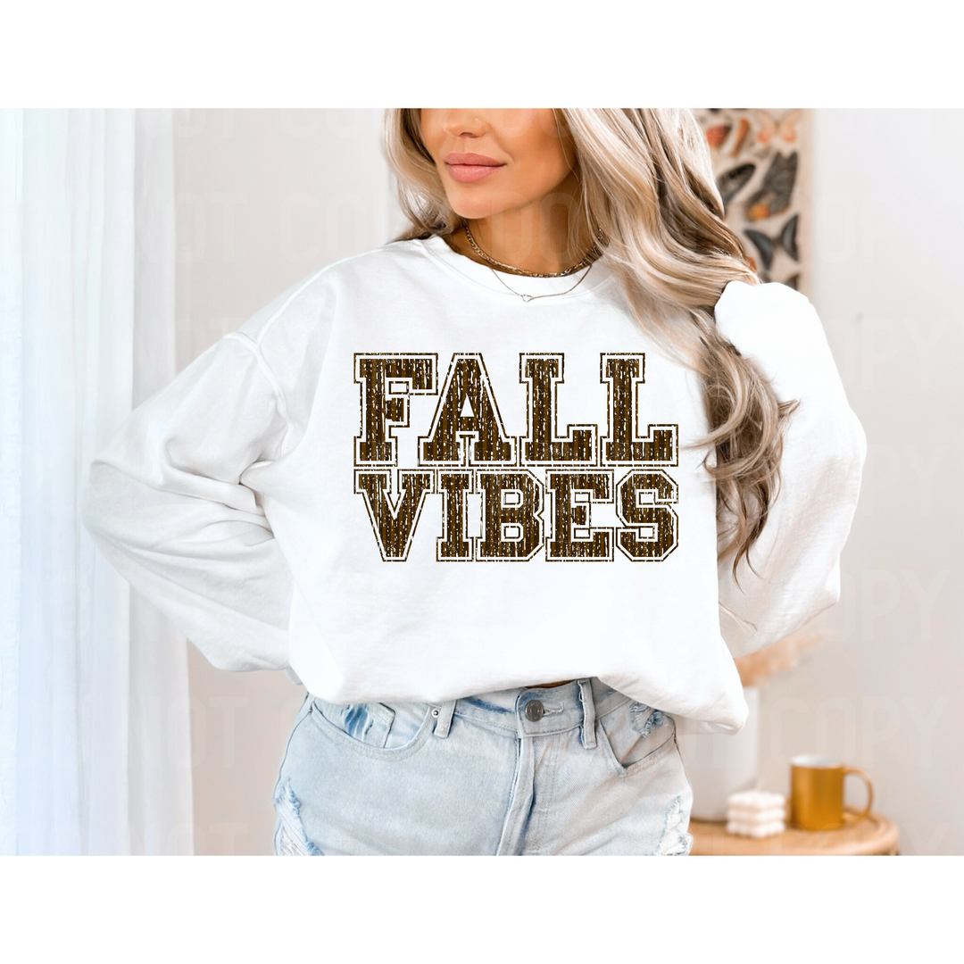 Pep Rally Fall Vibes Script DTF Print
