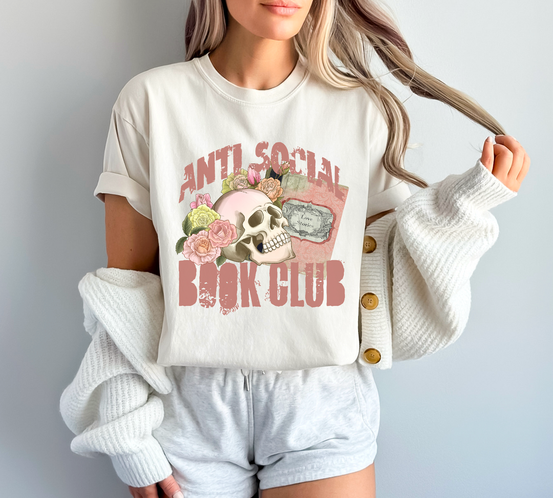 Anti Social Book Club DTF Print