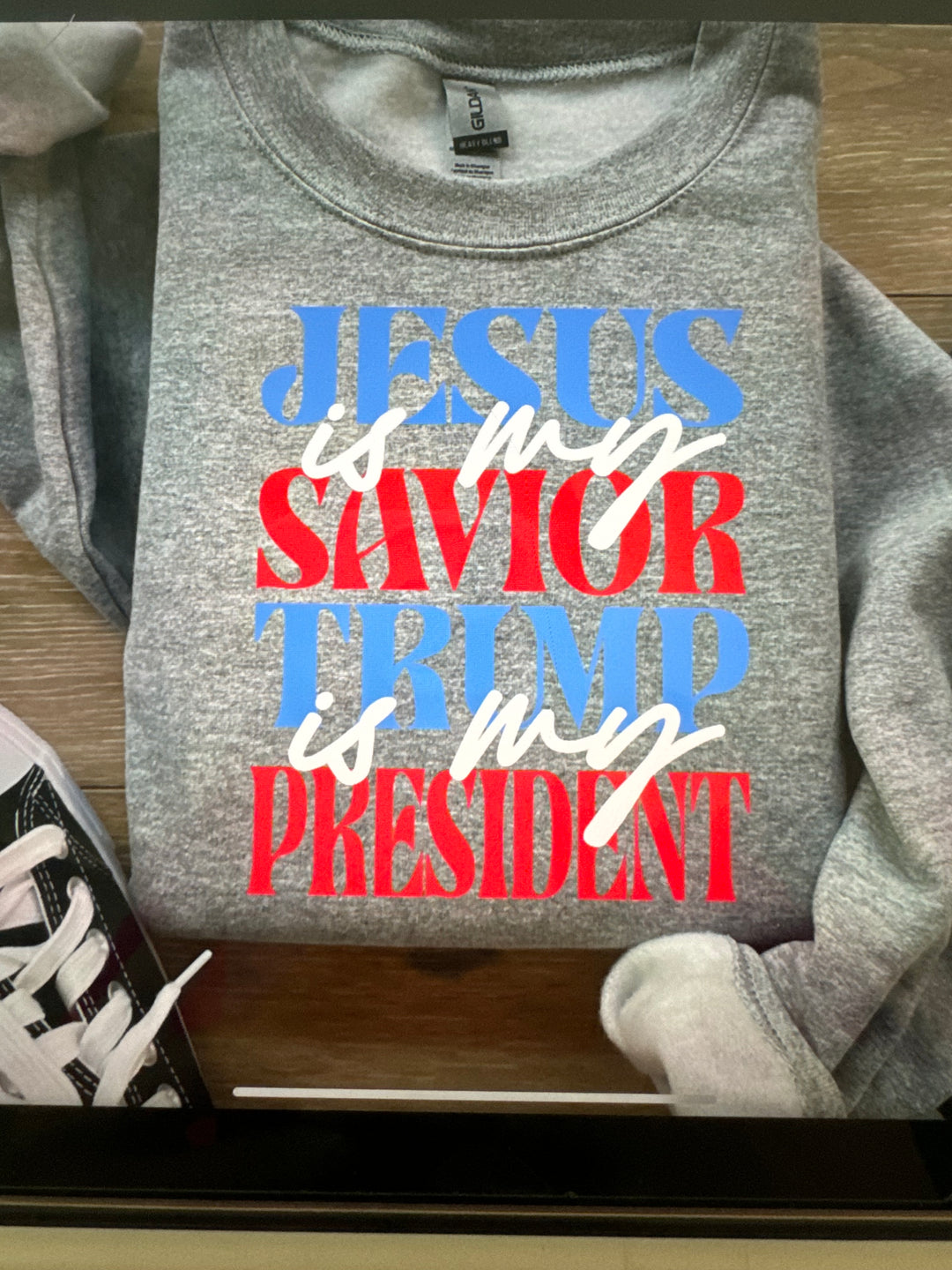 Jesus Is My Savior-Trump Is My Pres DTF Print