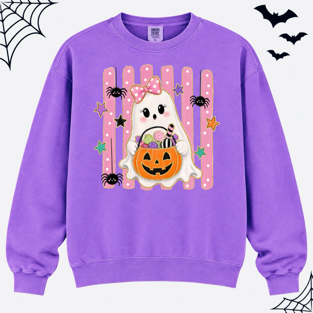 Ghost Candy Bucket DTF Print