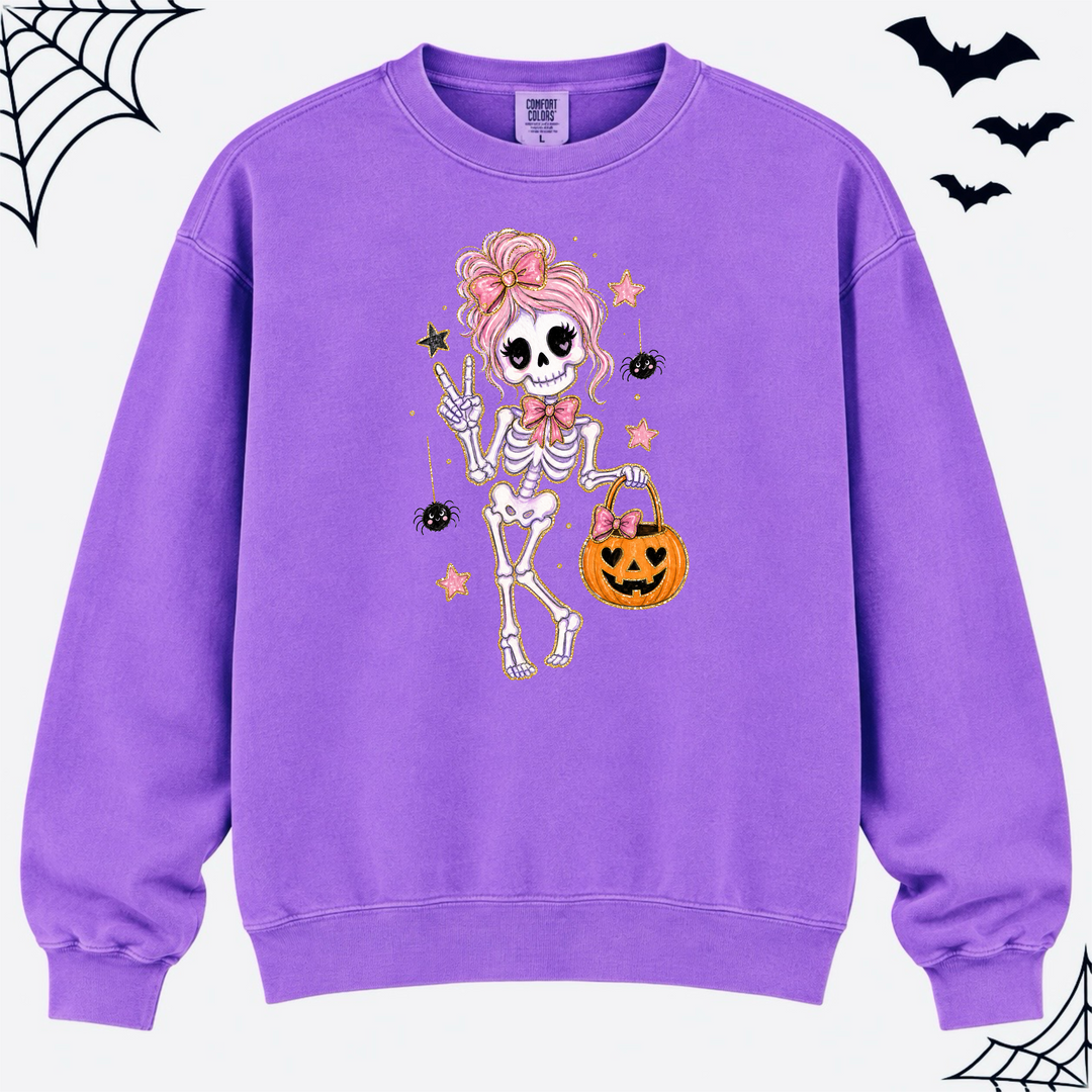 Girly Skeleton DTF Print
