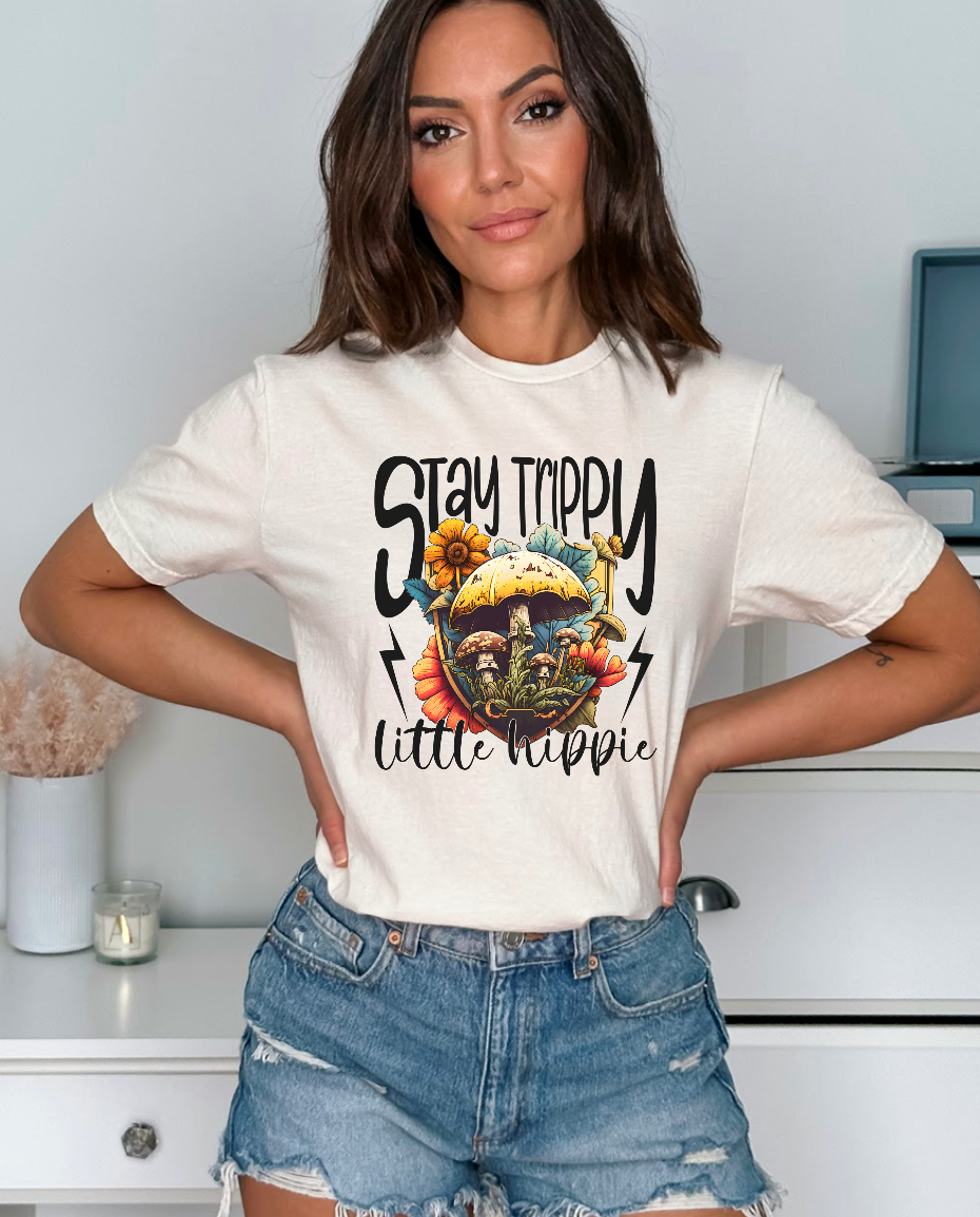 Stay Trippy Little Hippie DTF Print