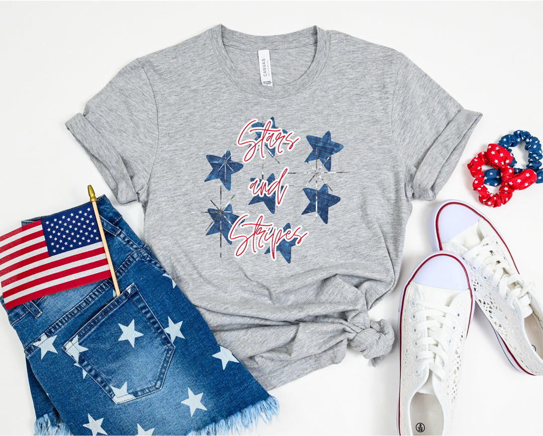 Stars and Stripes Stars DTF Print