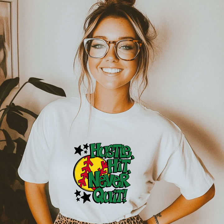 Hustle Hit Softball DTF Print