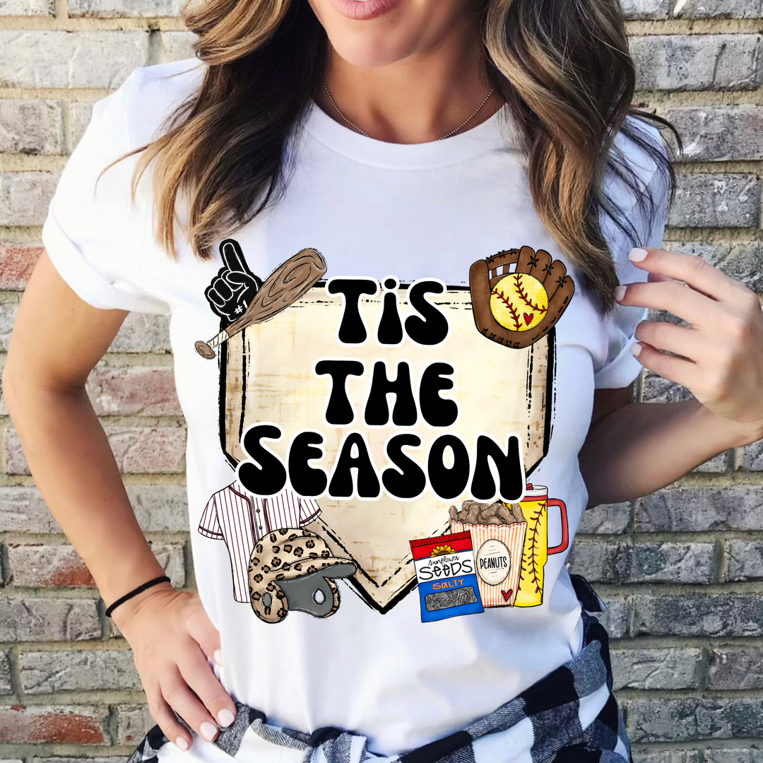 Tis The Season Softball DTF Print