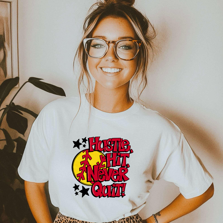 Hustle Hit Softball DTF Print