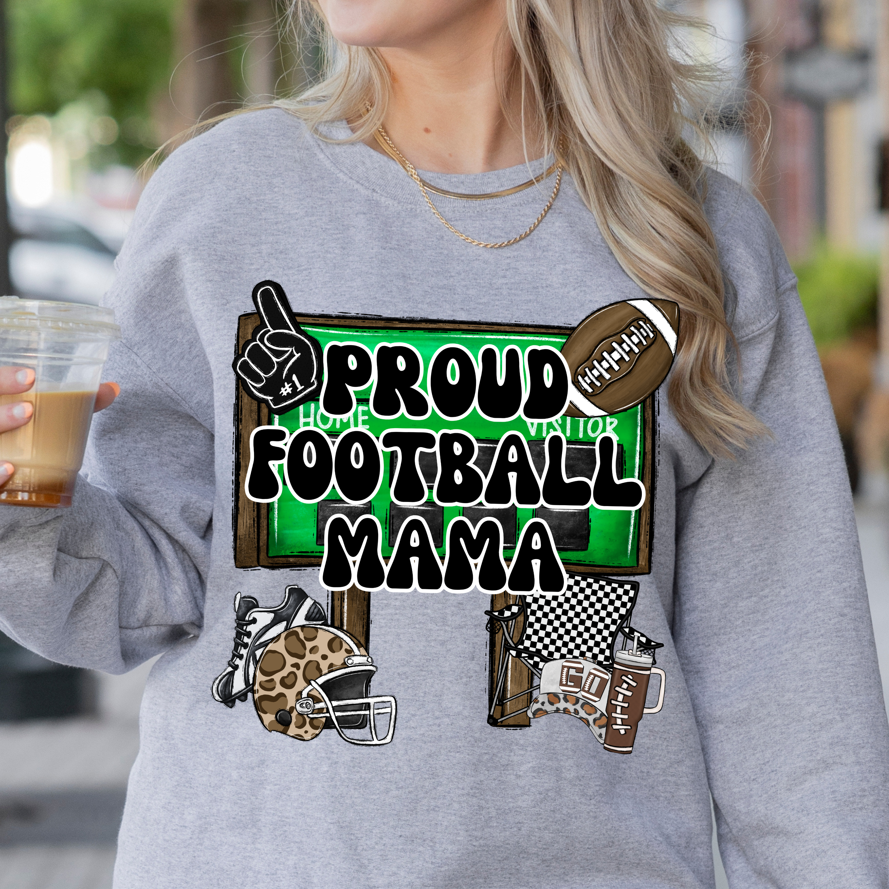 Proud Football Mama DTF Print