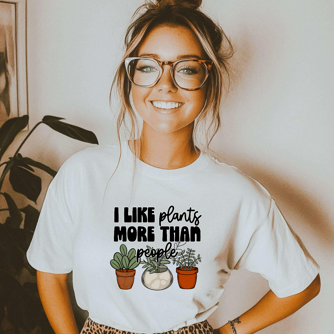 I Like Plants More Than People DTF Print