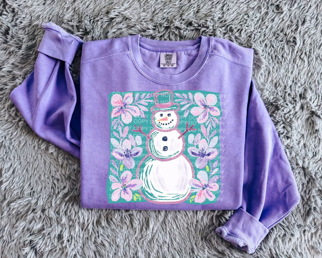 Snowman DTF Print