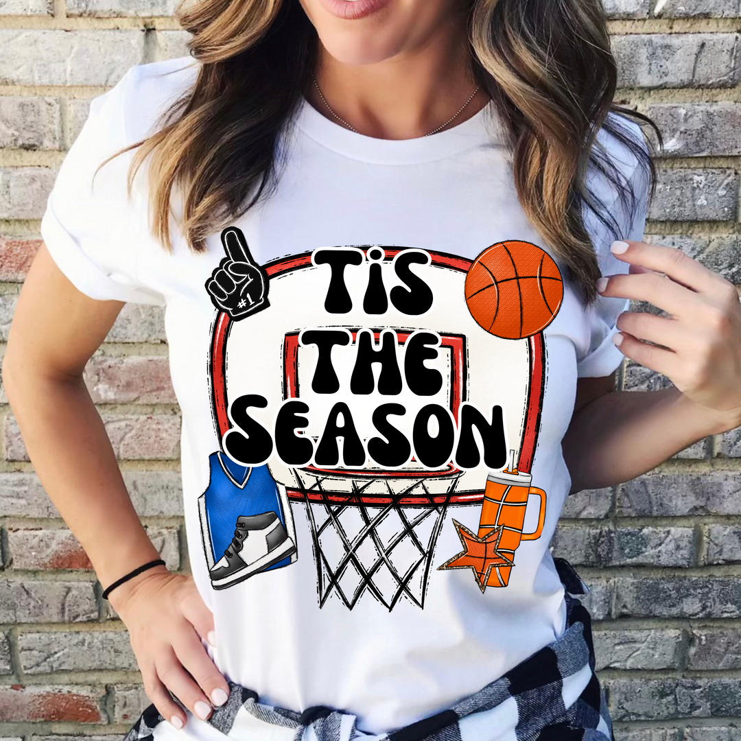 Tis The Season Basketball DTF Print