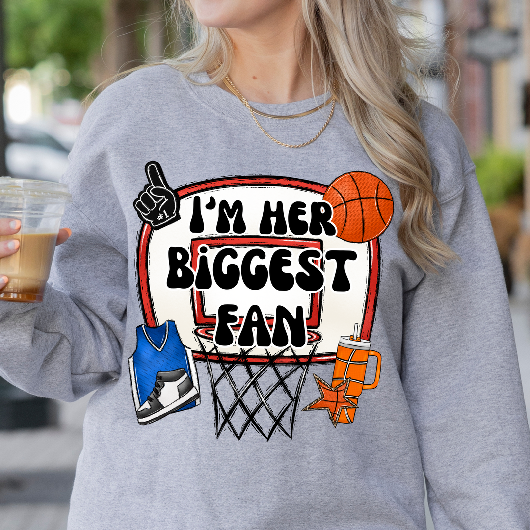 I’m Her Biggest Fan Basketball DTF Print