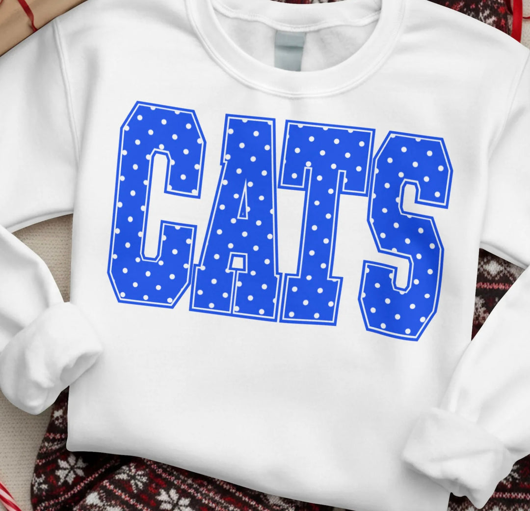 Cats Dots DTF Print