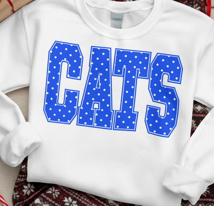 Cats Dots DTF Print