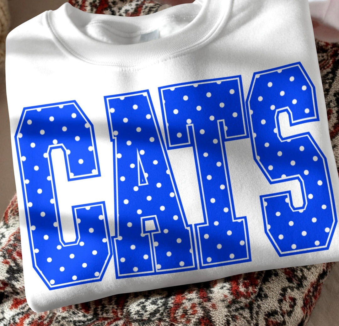 Cats Dots DTF Print