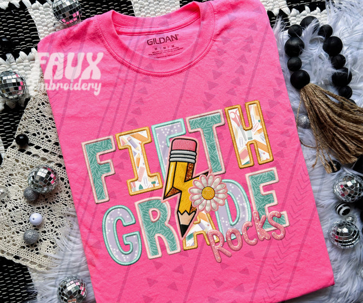 School Rocks Grade Level DTF Print