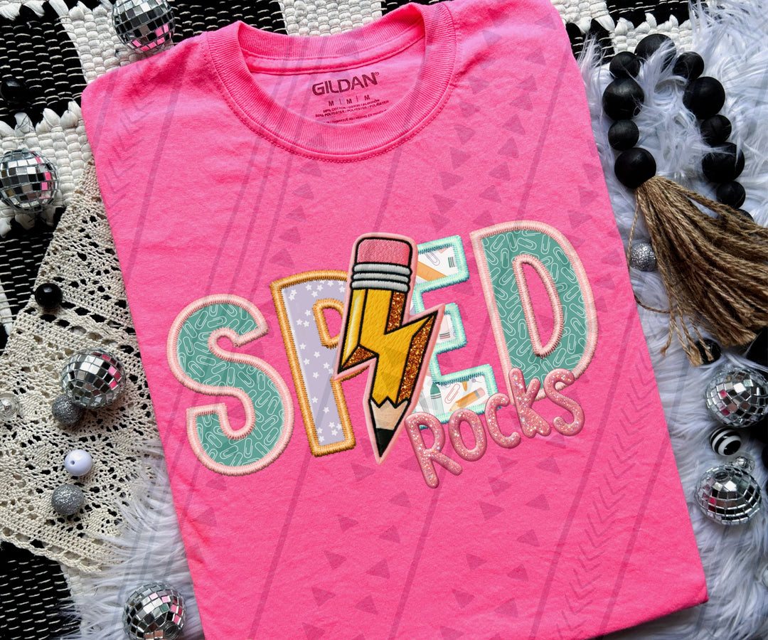 Sped Rocks DTF Print