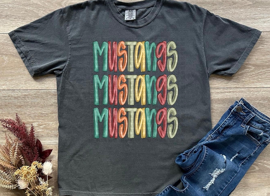 Mustangs DTF Print