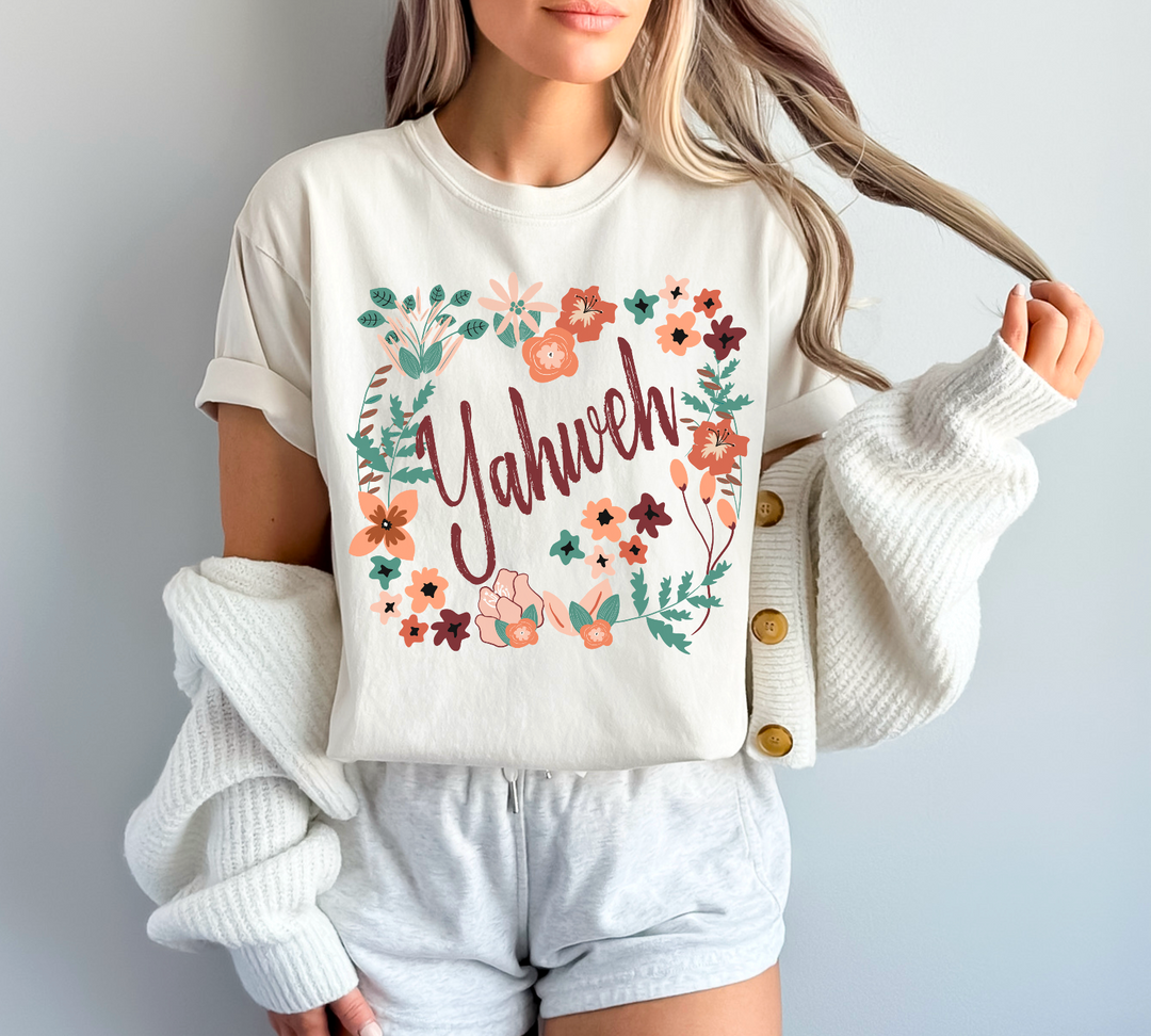 Yahweh Floral DTF Print