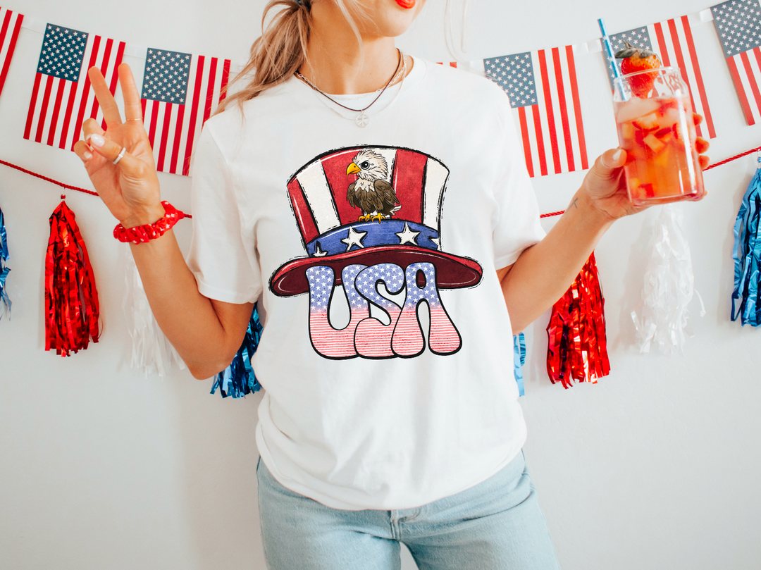 USA Top Hat DTF Print