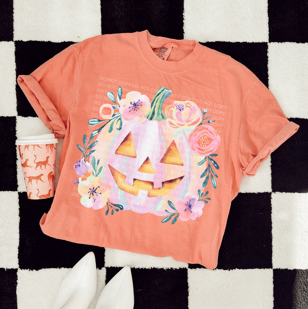 Pastel Pumpkin DTF Print