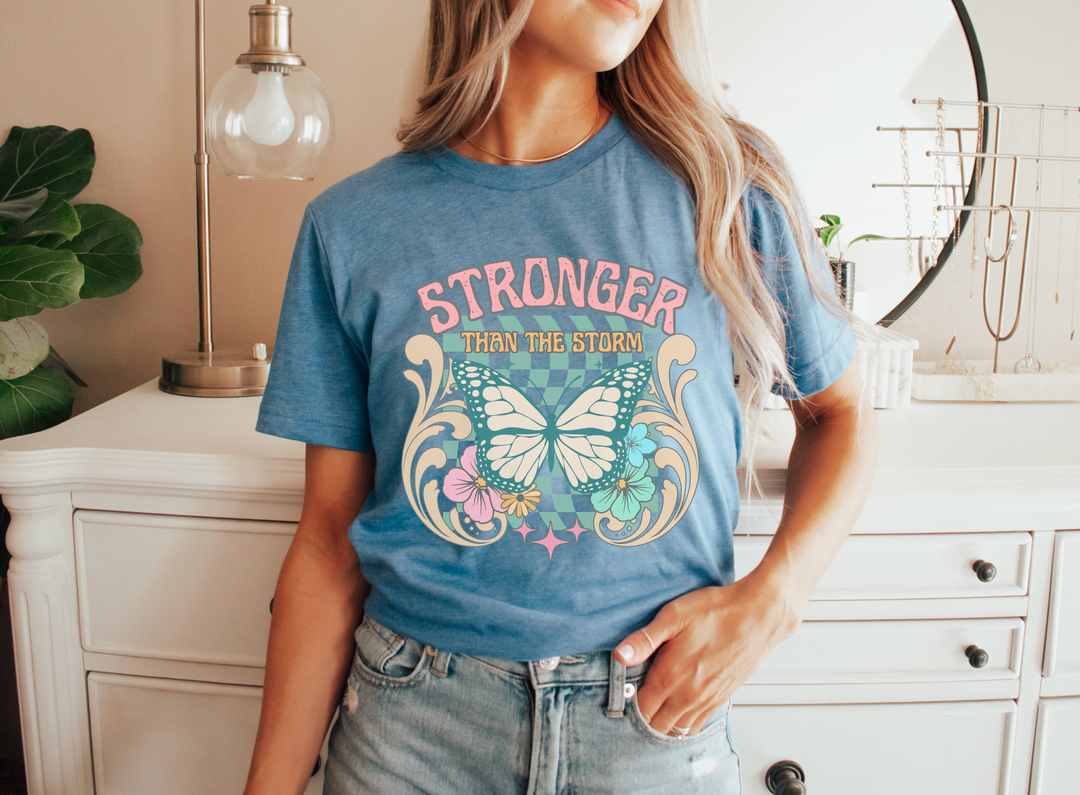 Stronger Than The Storm Butterfly DTF Print