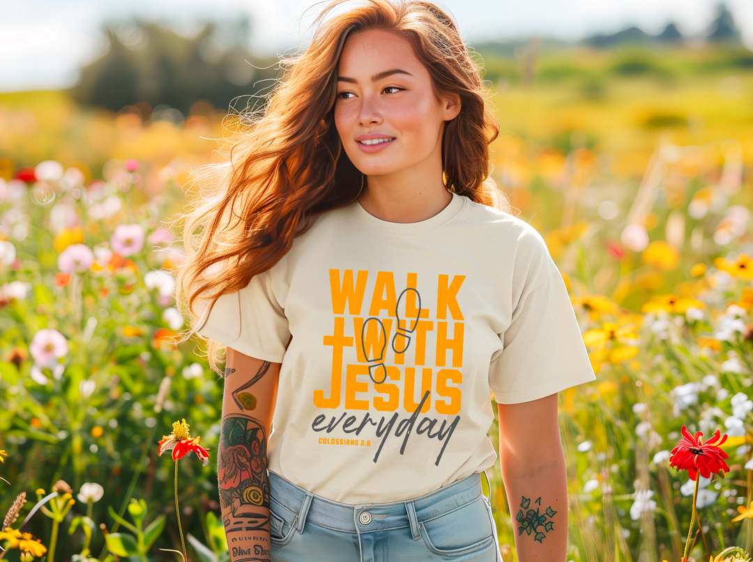 Walk With Jesus Everyday DTF Print