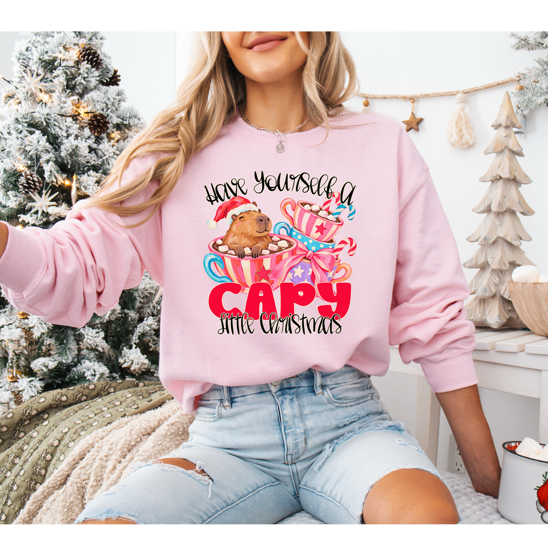 Have Yourself A Capy Little Christmas DTF Print