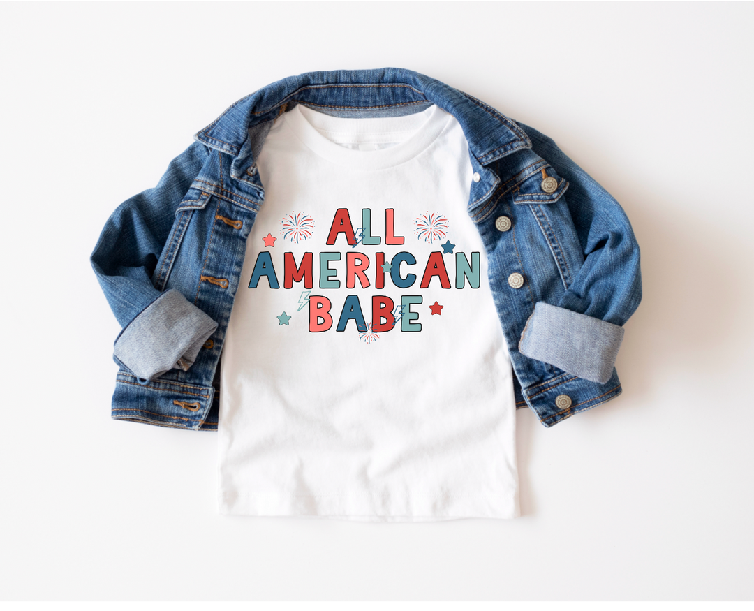 All American Babe DTF Print