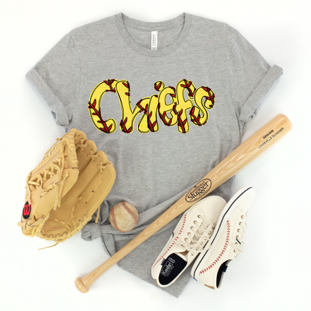 Softball Stitch DTF Print