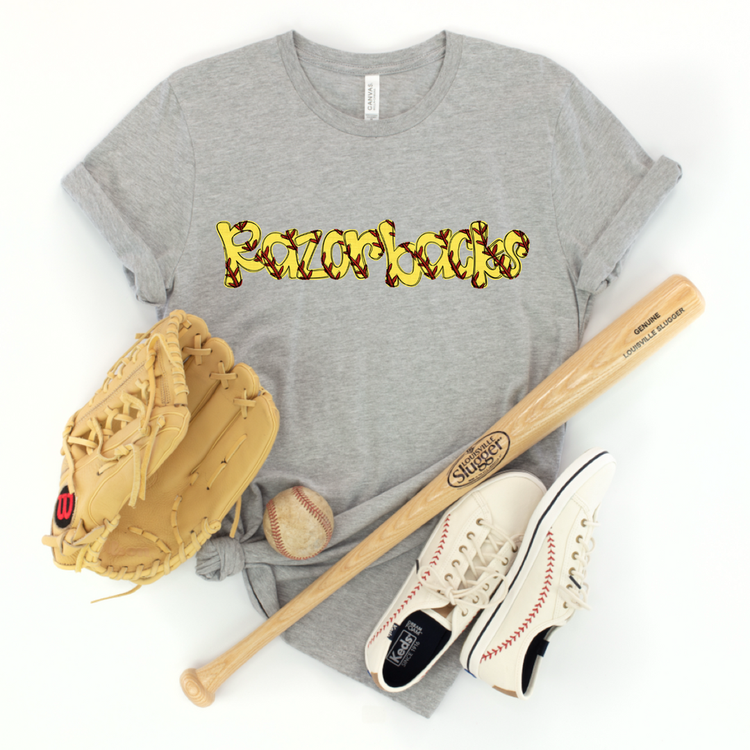 Softball Stitch DTF Print