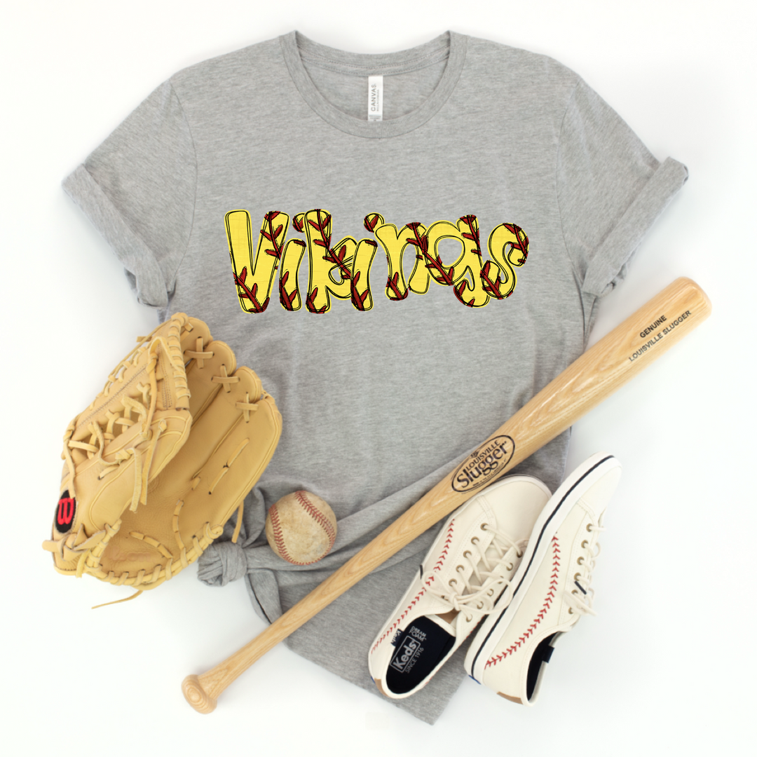 Softball Stitch DTF Print