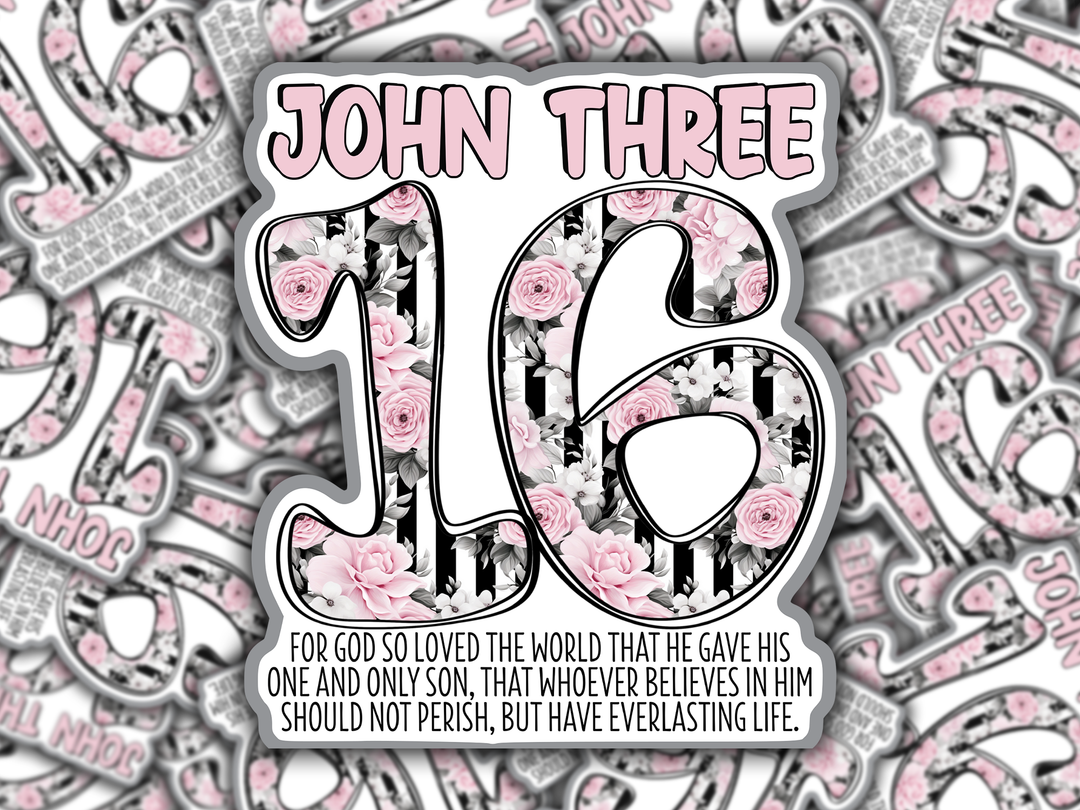 John 3:16 Die Cut Stickers