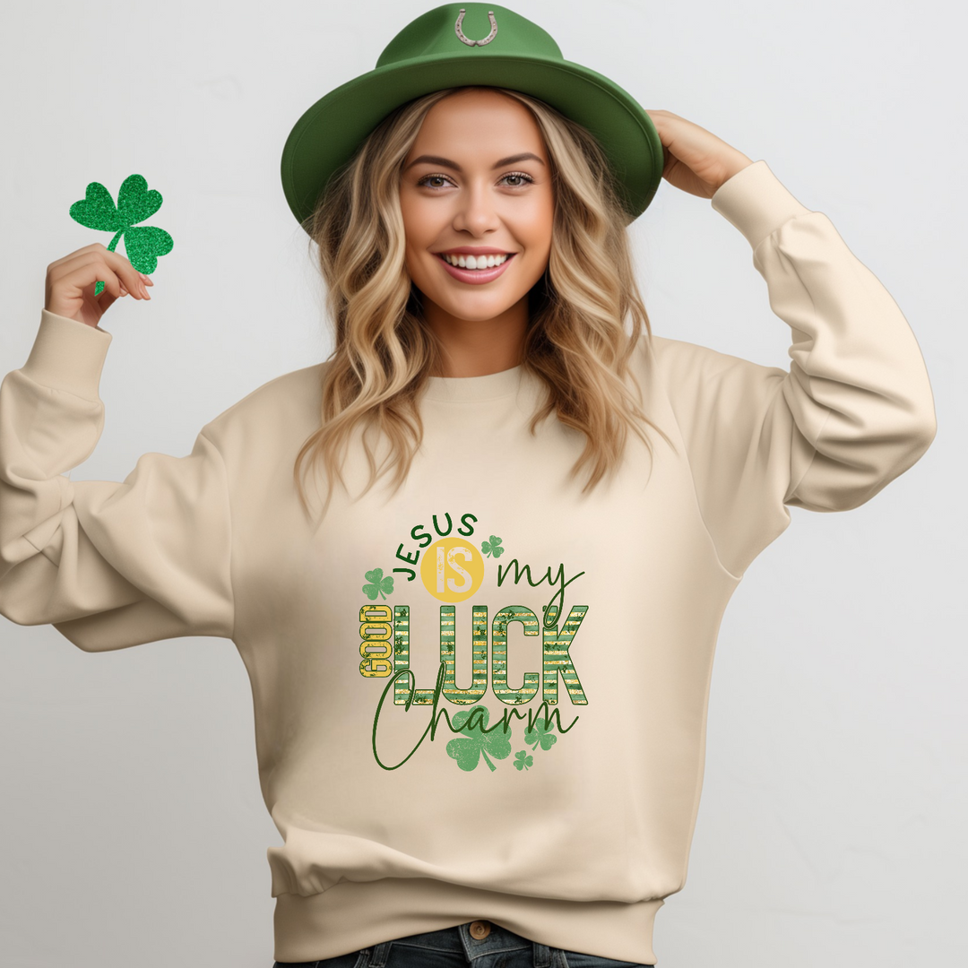 Jesus Is My Good Luck Charm DTF Print