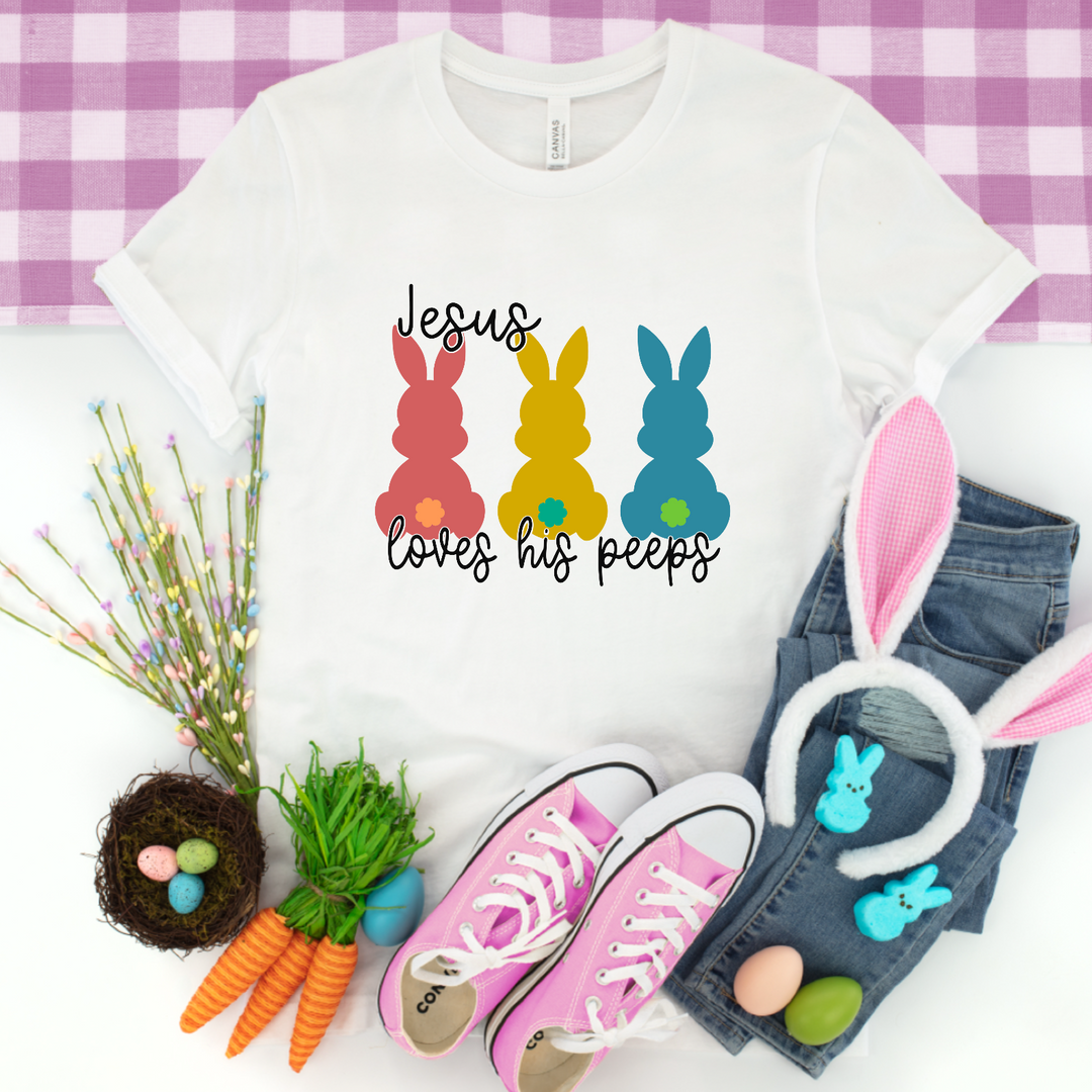 Jesus Loves His Peeps DTF Print