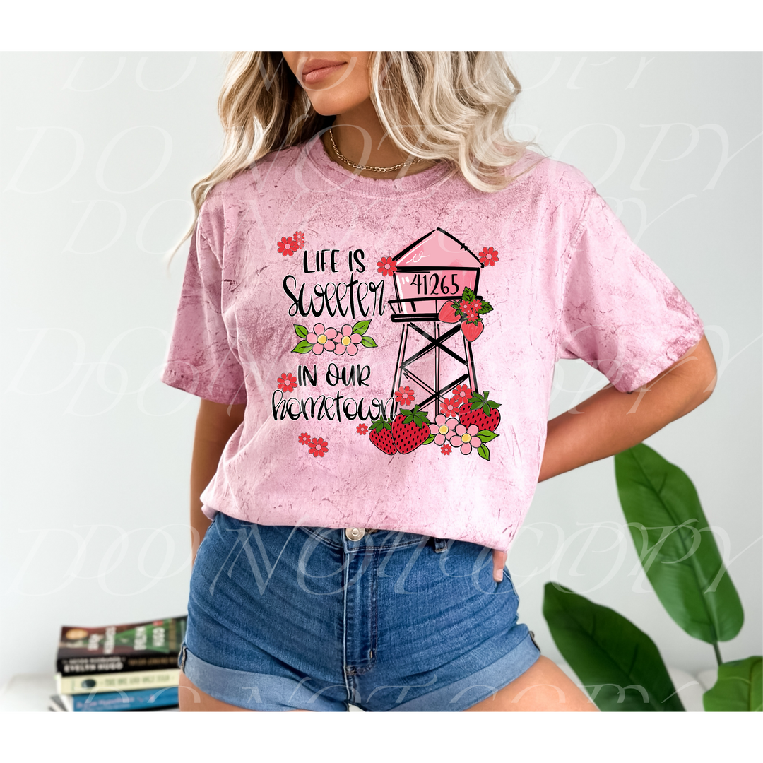 Life Is Sweeter In Our Hometown DTF Print