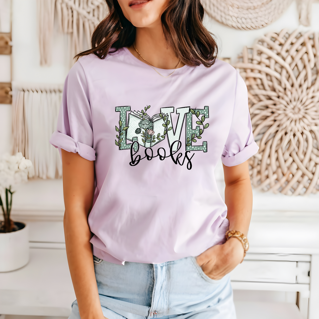 Love Books DTF Print