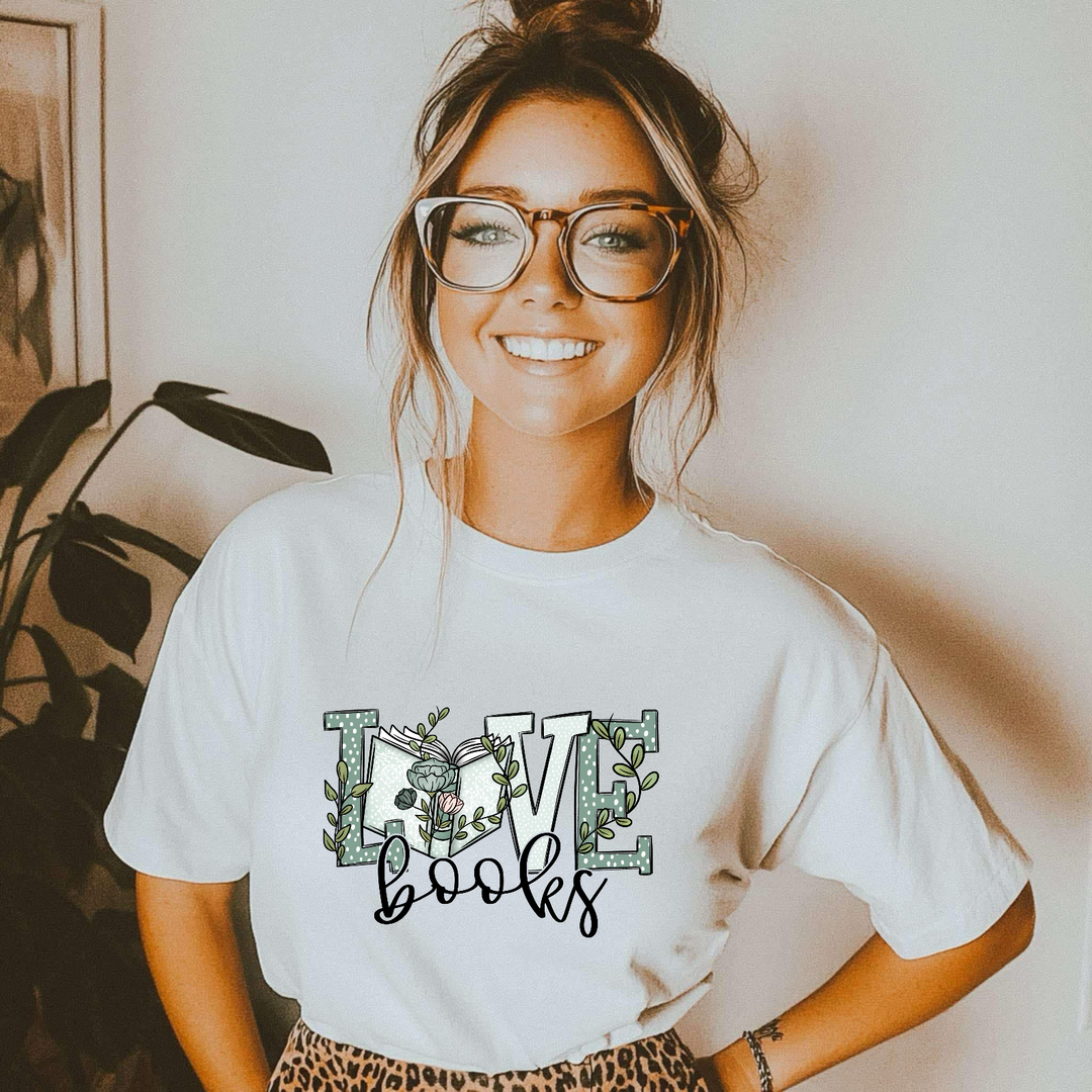 Love Books DTF Print