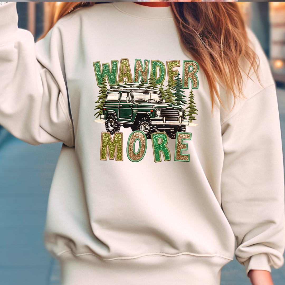 Wander More DTF Print