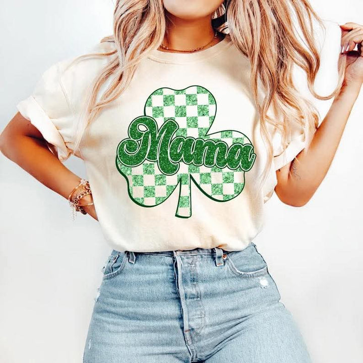 Mama Four Leaf Clover DTF Print