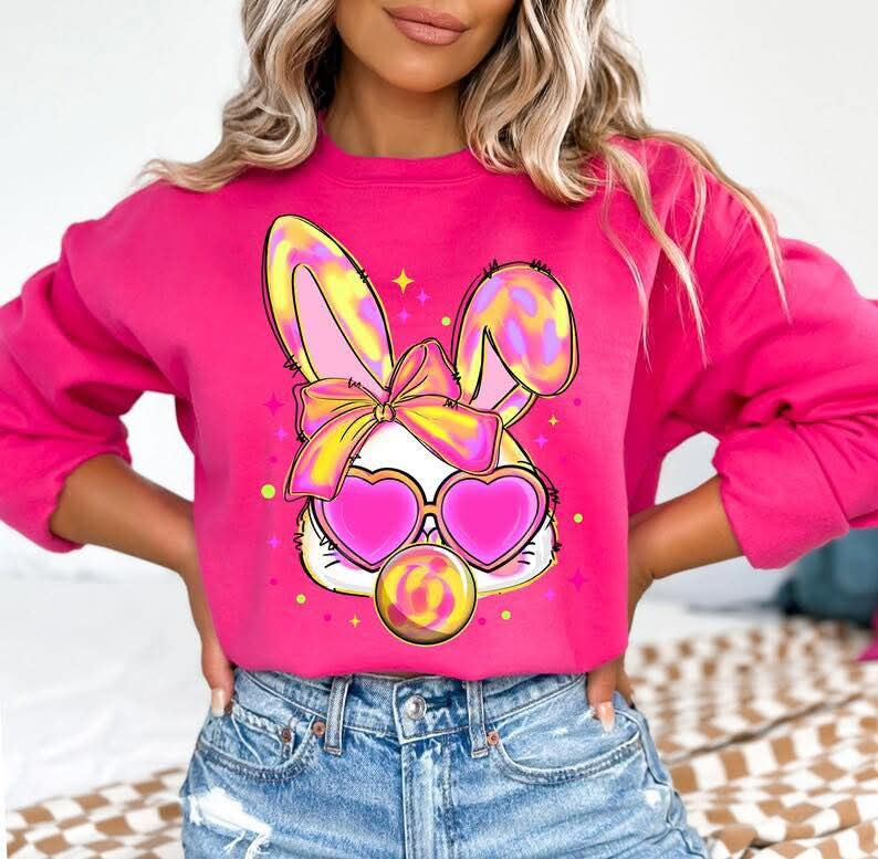 Bubble Gum Bunny DTF Print